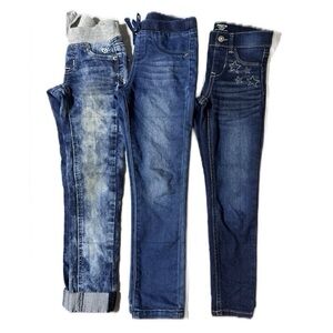 Kids Denim Jeans Justice wonder nation child size 6 pants‎